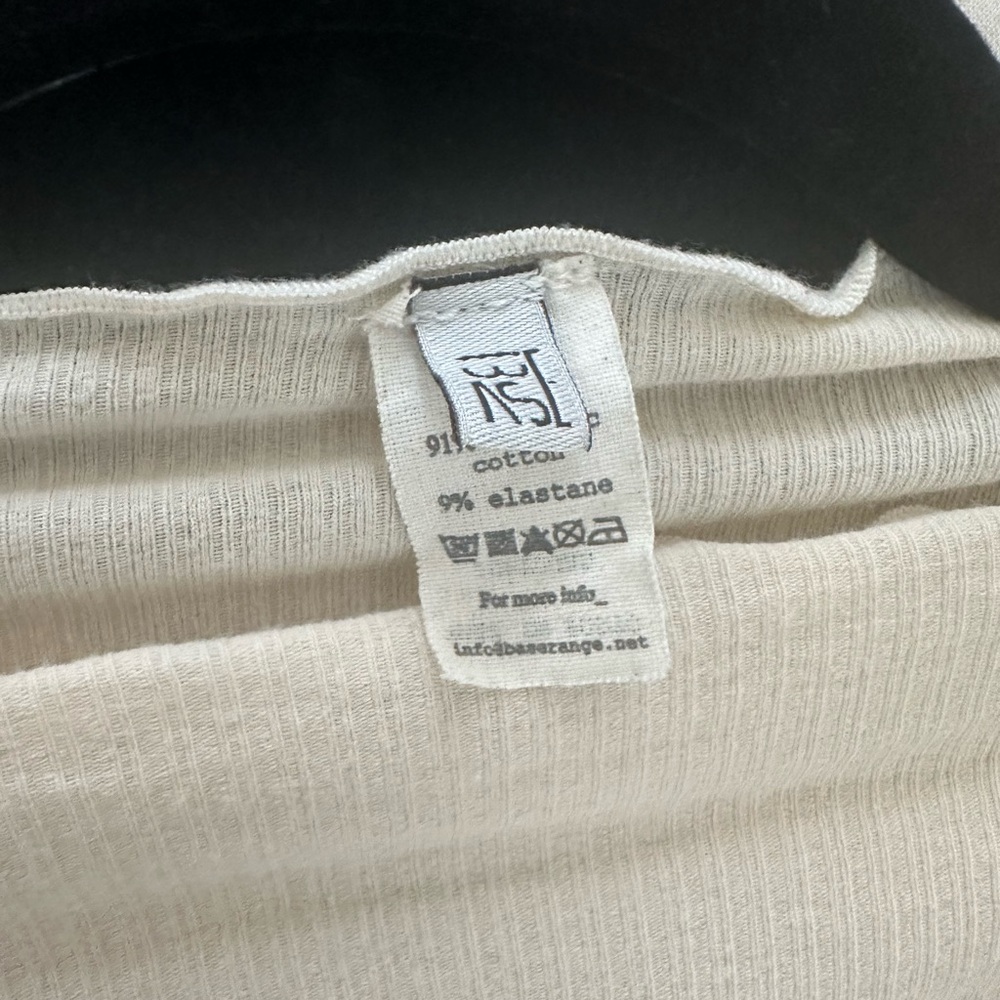 Elegant Cream Long Sleeve Top - Picture 3 of 4